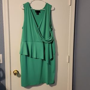 Lane Bryant Green Dress 18